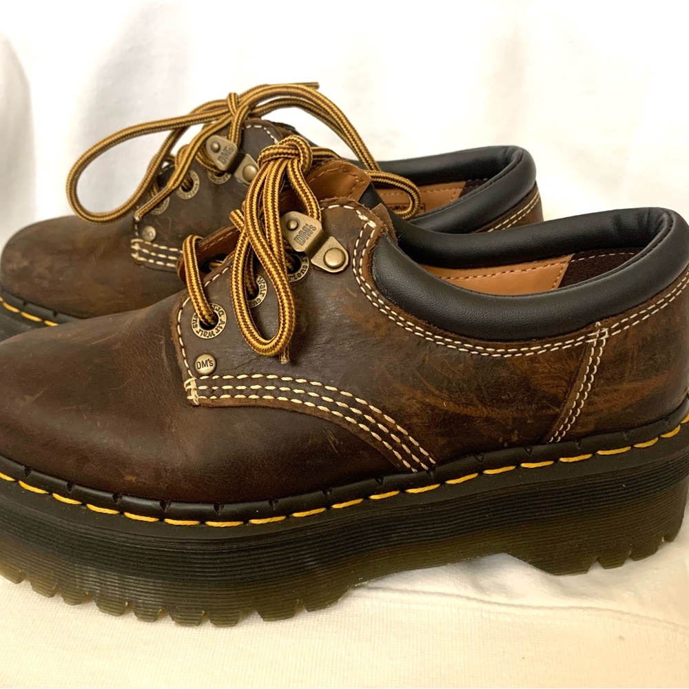 Dr. Martens 8053 4i Quad Arc Oxford Brown Leather Shoes